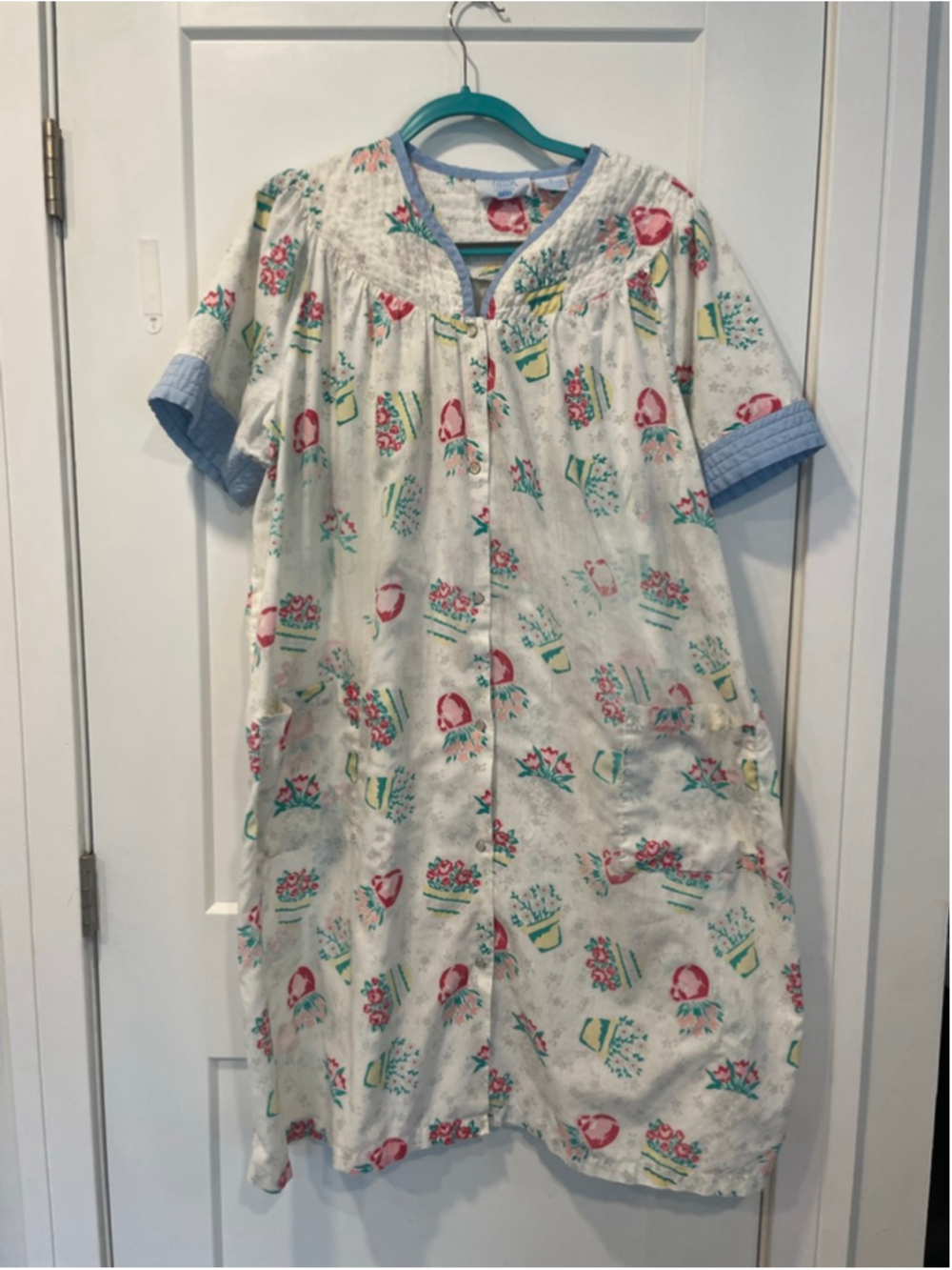 Women's Ashley Taylor Housecoat 2X lounge gown Vintage Grandmacore dress